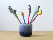 Ombre blue mini plant vase for air plants