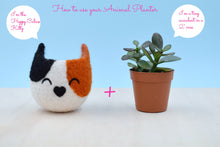 Small succulent pot/cactus vase/cat lover gift/crazy cat lady/calico cat/Housewarming Gift/mini planter/indoor planter