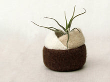 Felt bowl/ombre brown/eco-friendly storage/ring holder/fall home decor