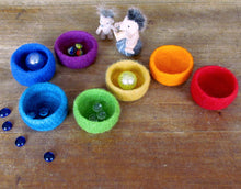 Rainbow bowls/marriage favor/gay pride/eco friendly decor/Jewelry bowl/set of seven