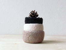 Wool bowls/eco friendly decor/Nesting bowls/desk organizer/housewarming gift/gift for her/scandinavian modern  decor