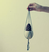 Hanging planter/Felt planter/Macrame hanging pod/minimalist home decor/air plant vase/CHOOSE YOUR COLOR