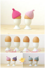 Egg cosies for Easter - Pink pastel - felt acorn cap - Set of two - House warming gift - table decor