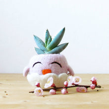 Cute cactus vase/blush pink succulent planter/Happy Chick/Animal planter/Spring gift/Mini Plant Vase/teacher gift